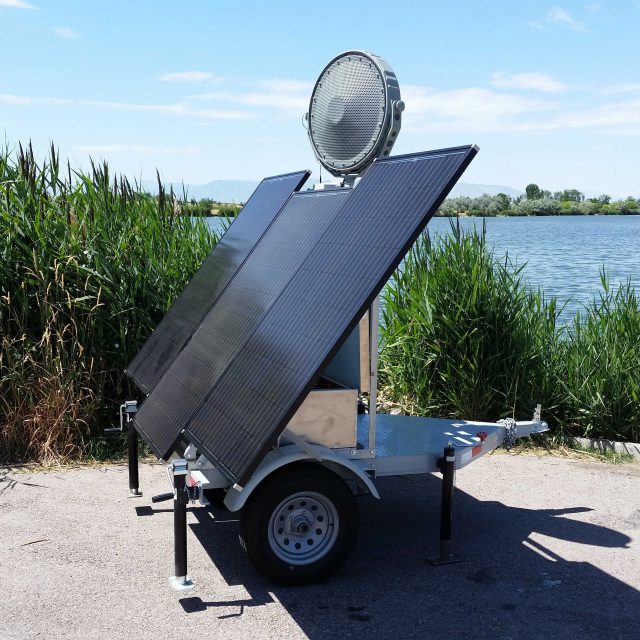 Radar-Activated Solar-Powered High-Power Acoustic Deterrent