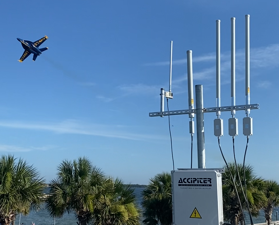 Photo of Accipiter Radar provides drone detection for U.S. Navy Blue Angels during Pensacola Beach Air Show